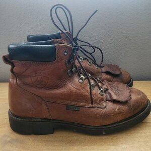 ARIAT Cobalt Lace Up Brown Leather Steel Toe Boots 37320 Mens Sz 12